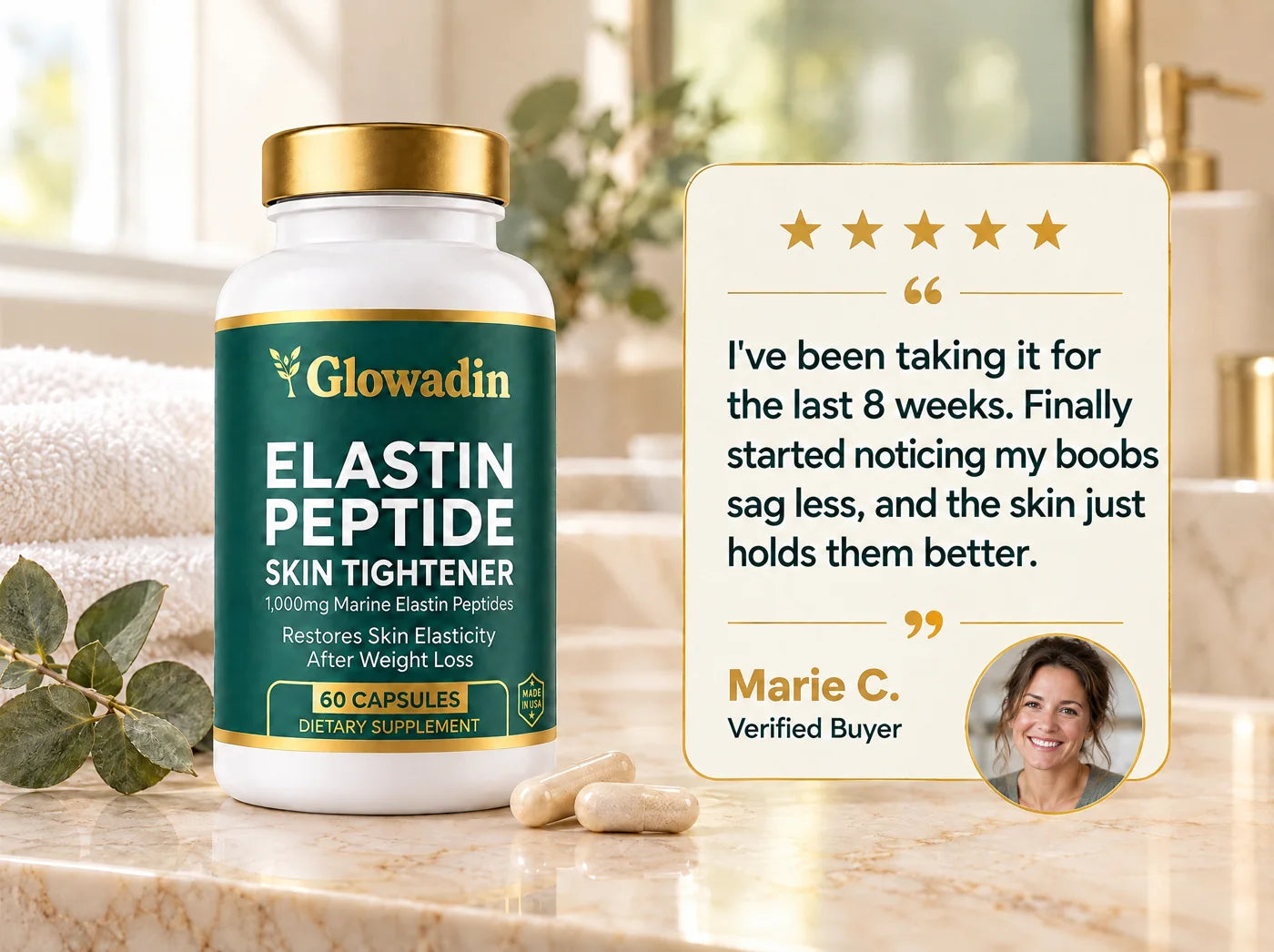 Glowadin Marine Elastin Peptides