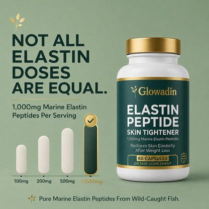Elastin Peptides with 1.000mg of Pure Marine